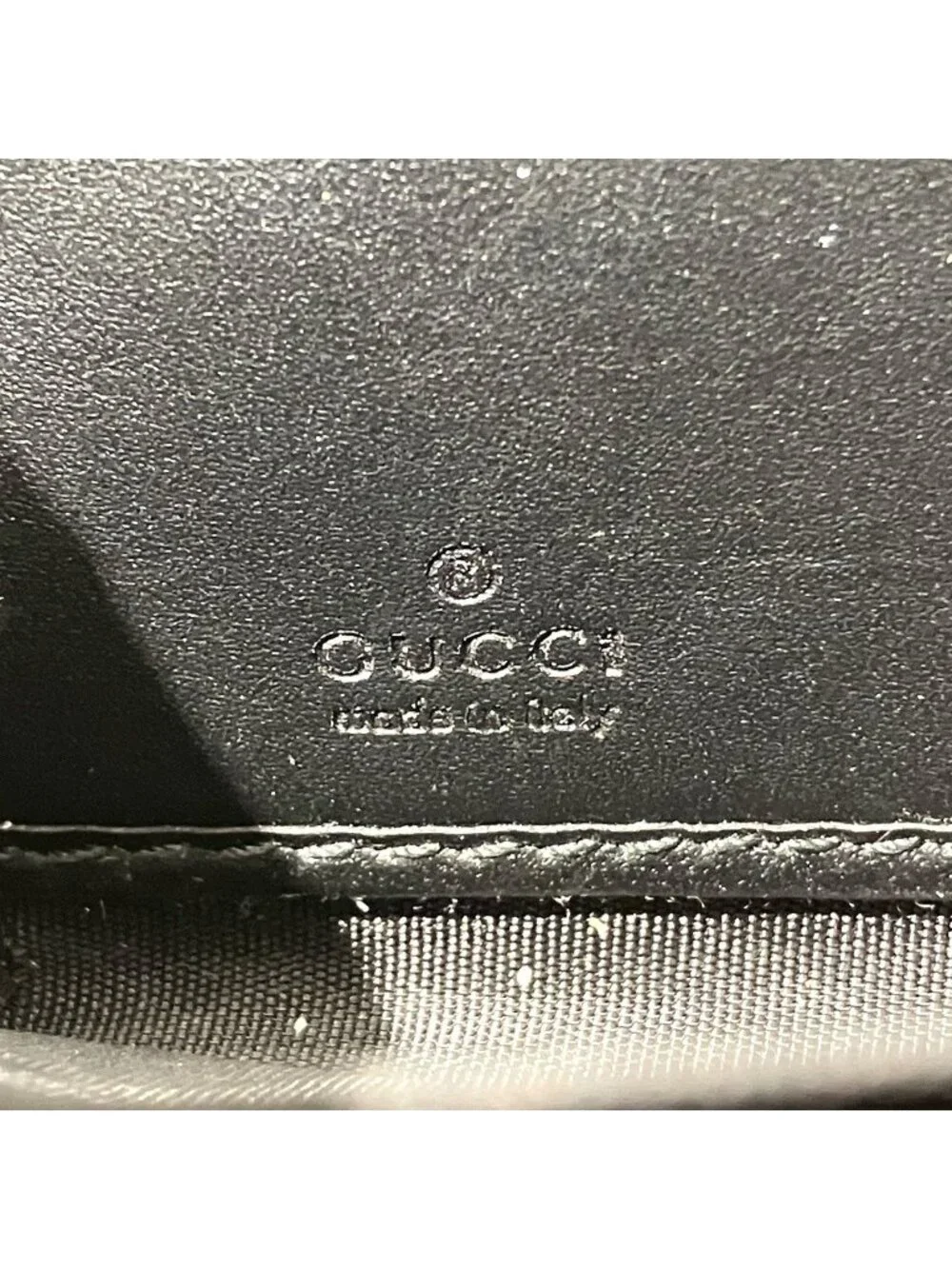 Gucci Wolf Head Animal Print Zip Around GG Supreme Wallet Leather
